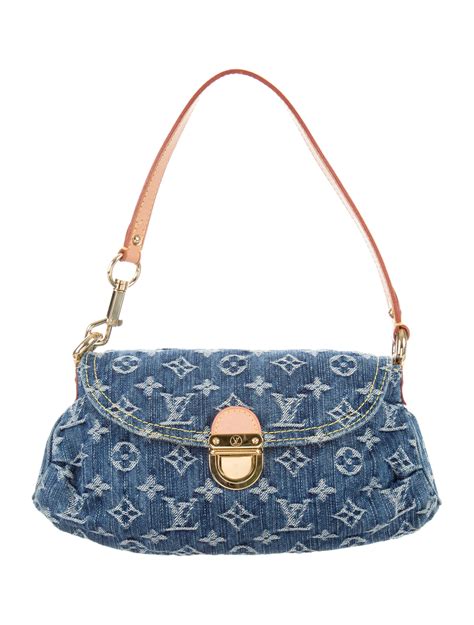 louis vuitton denim pleaty pochette|louis vuitton mini pleaty monogram.